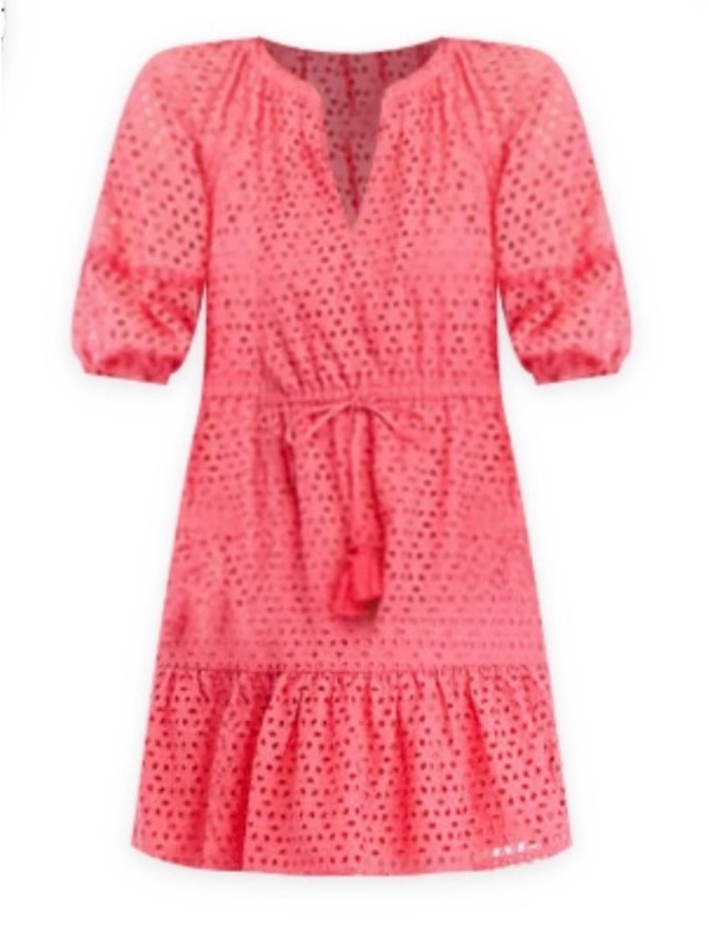 Vince Camuto A-line Dress Eyelet Pink Size 8